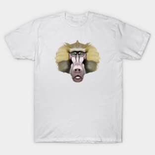 Cute Baboon Drawing T-Shirt